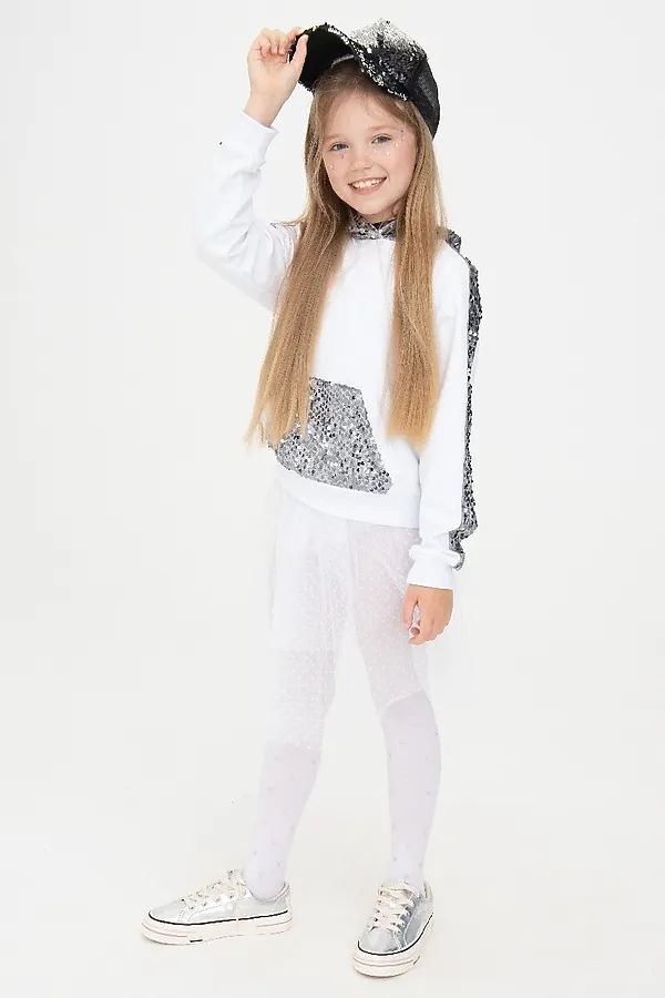 Худи NOTA BENE, белый,серебряный - фото 2