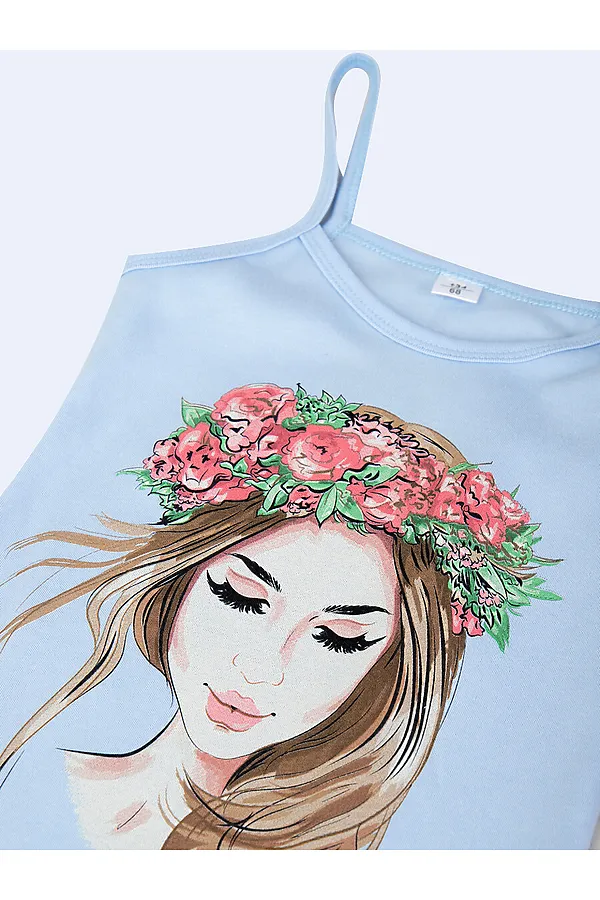 Ночная сорочка M&D, голубой - фото 2