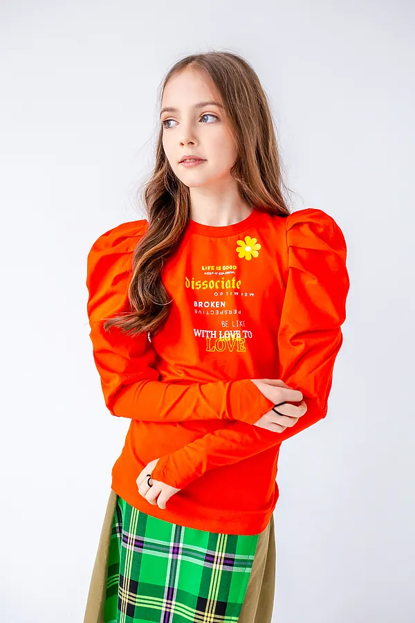 Лонгслив NOTA BENE, мандариновый - фото 2