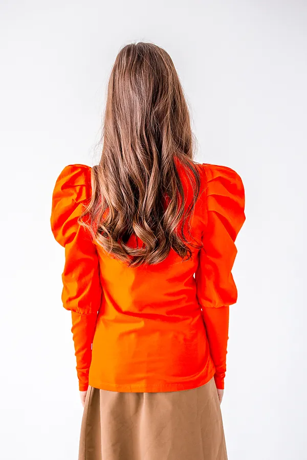 Лонгслив NOTA BENE, мандариновый - фото 2