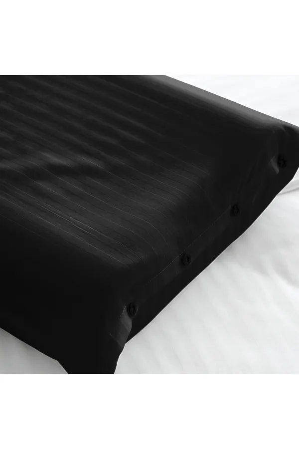 Наволочка Для Анатомической Подушки "Verossa" Stripe 48/68 Black NORDTEX, black - фото 2