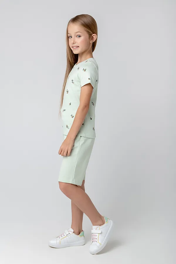 Шорты  CROCKID SALE, зеленая лилия к389 - фото 2