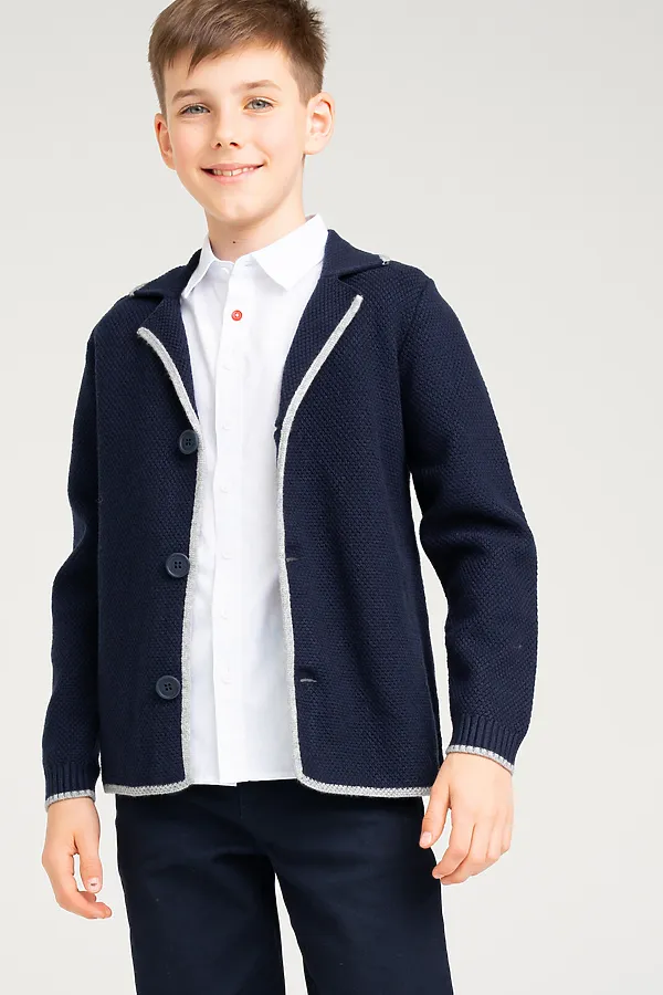 Кардиган PLAYTODAY, тёмно-синий - фото 2