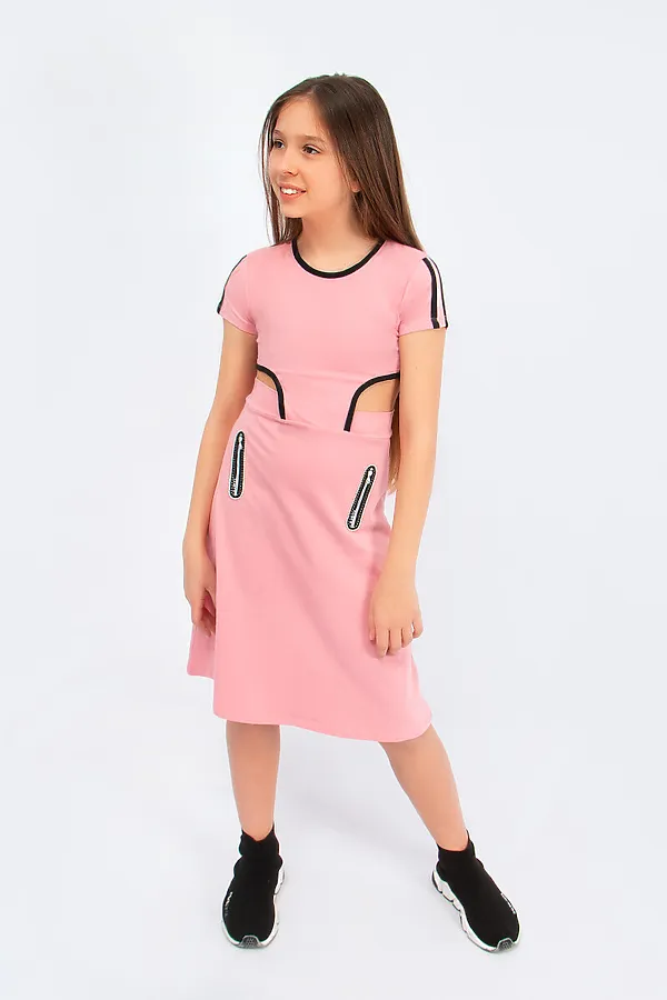 Платье СОЛЬ&ПЕРЕЦ, пудровый - фото 2