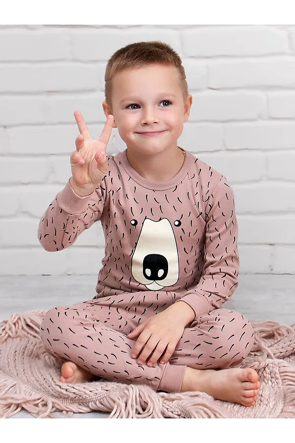 Пижама СОЛЬ&ПЕРЕЦ, светло-коричневый - фото 2