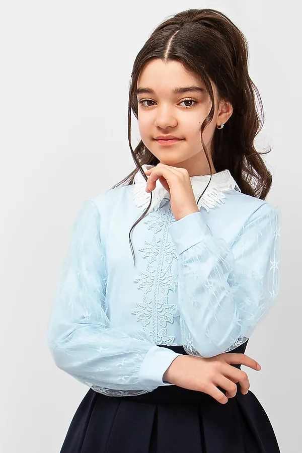 Блуза СОЛЬ&ПЕРЕЦ, голубой - фото 2