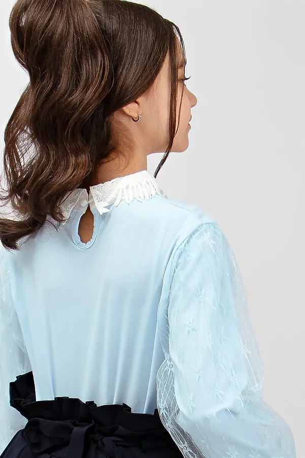 Блуза СОЛЬ&ПЕРЕЦ, голубой - фото 2