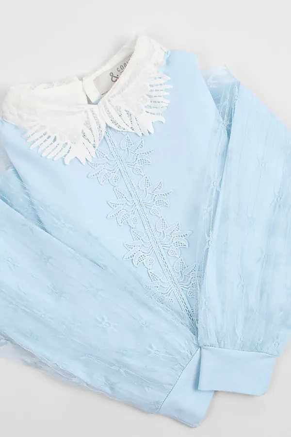 Блуза СОЛЬ&ПЕРЕЦ, голубой - фото 2