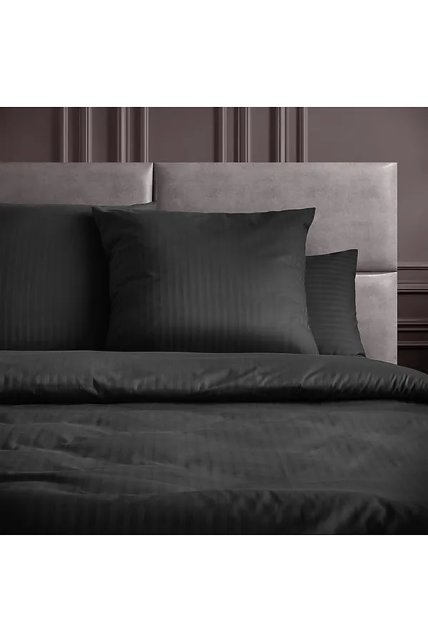 Комплект постельного белья "Verossa" Stripe Евро Black NORDTEX, black - фото 2