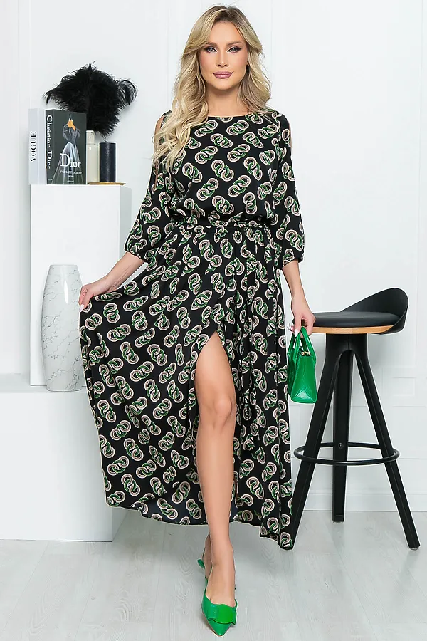Платье LADY TAIGA, блэк - фото 2