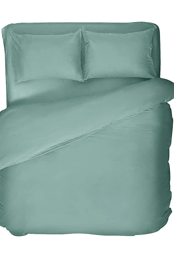 Комплект постельного белья "Verossa" Melange Евро Emerald NORDTEX, emerald - фото 2