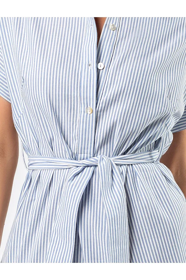 Платье VILATTE, голубой полосы - фото 2