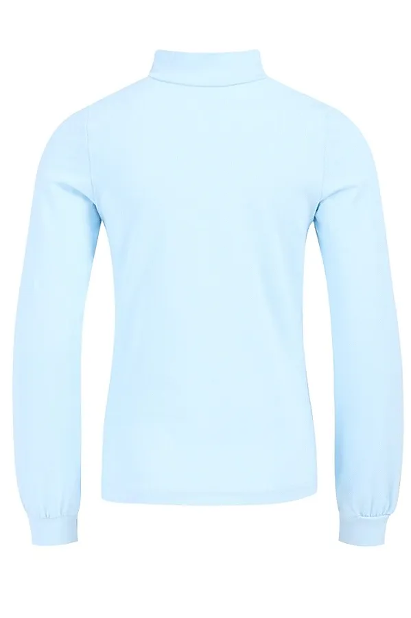 Водолазка  АПРЕЛЬ, светло-голубой109+голубой горох 6 на голубом - фото 2