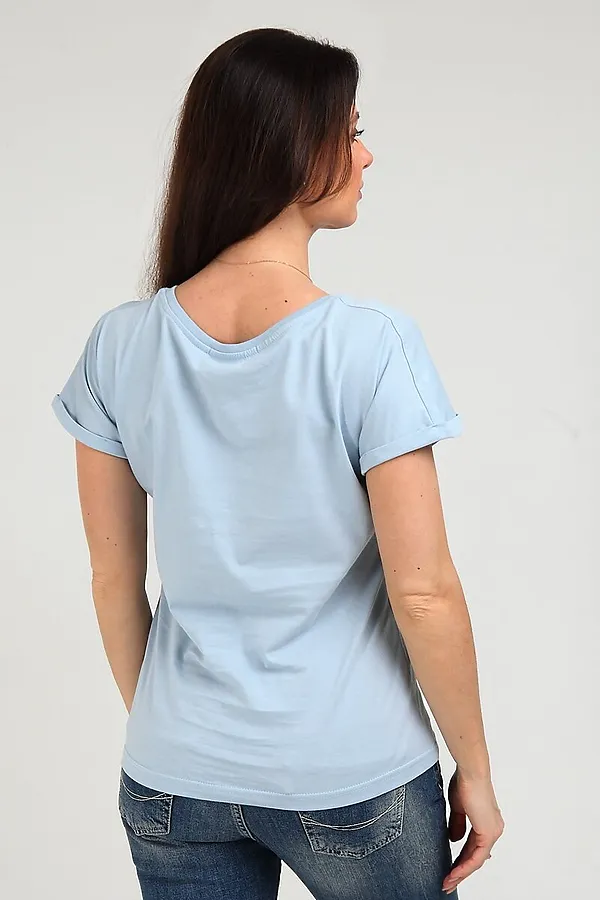 Футболка F5, pastel blue - фото 2