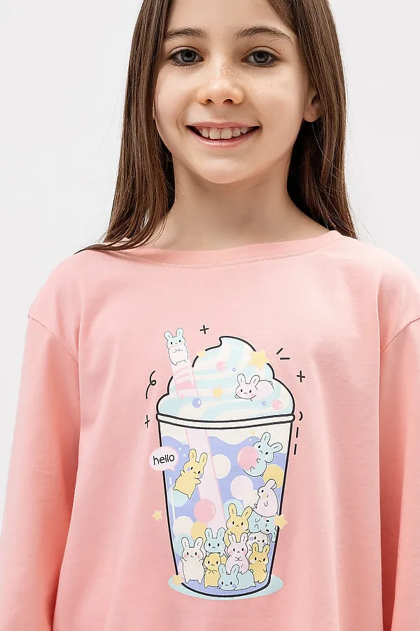 Пижама MARK FORMELLE, розовый +горошек на розовом - фото 2