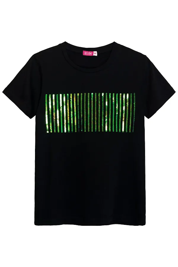 Футболка  LET'S GO, чёрный - фото 2