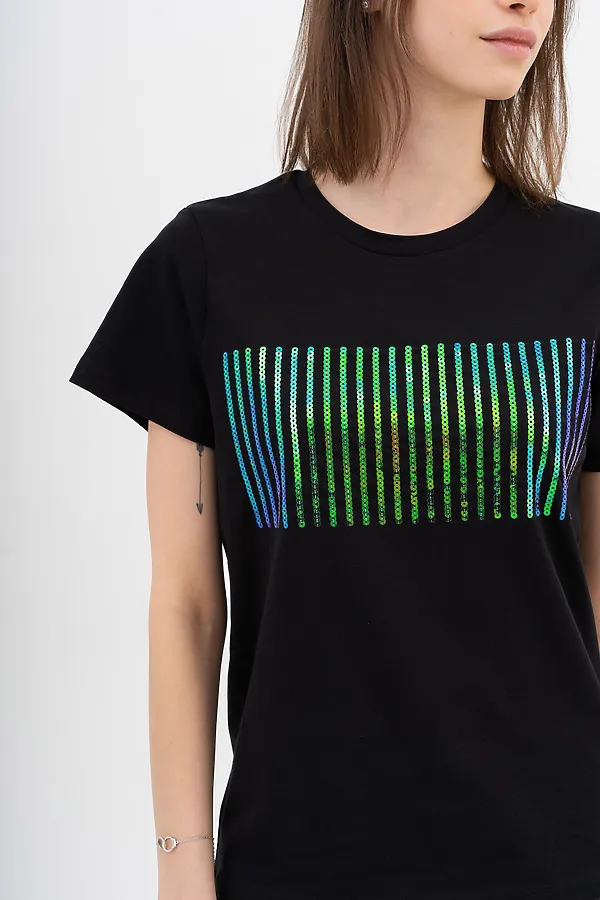 Футболка  LET'S GO, чёрный - фото 2