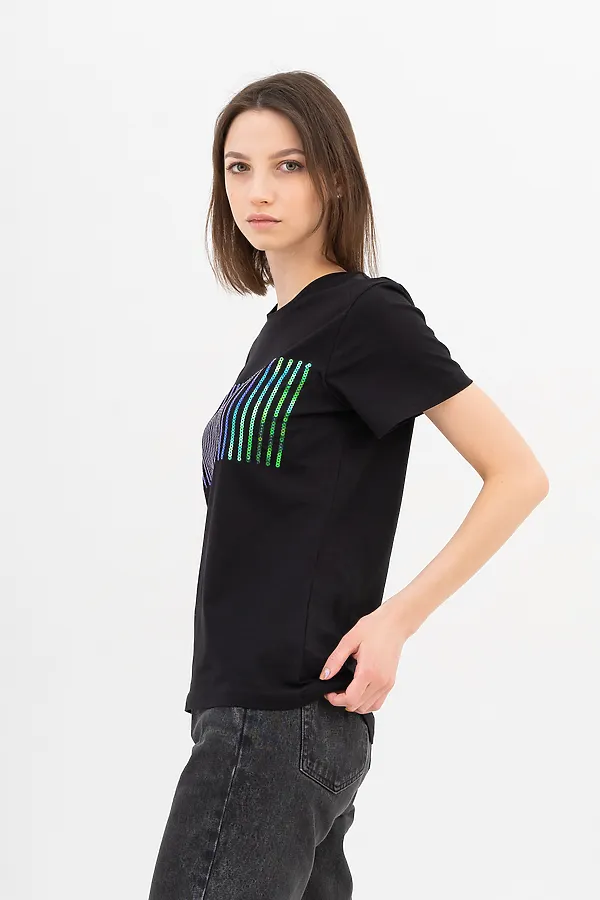 Футболка  LET'S GO, чёрный - фото 2