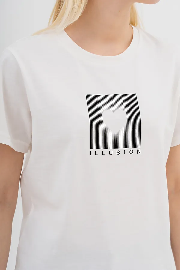 Футболка LET'S GO, молочный - фото 2