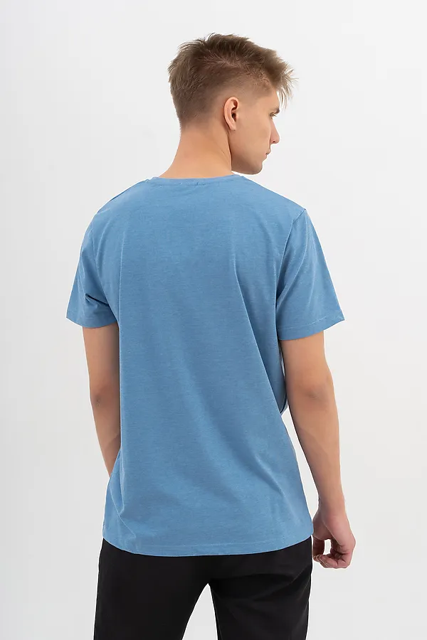 Футболка  LET'S GO, джинсовый - фото 2