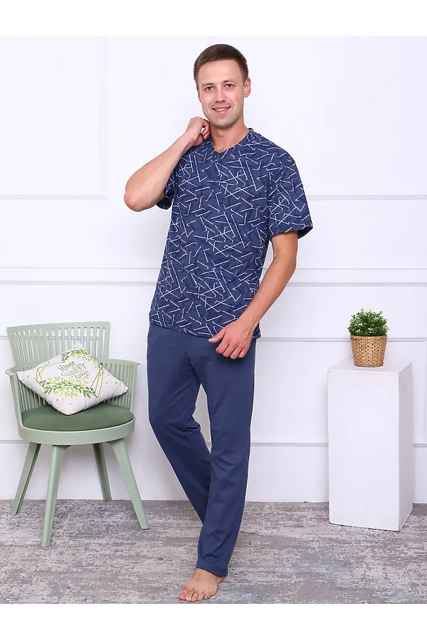 Пижама  АКСИНЬЯ, синий - фото 2