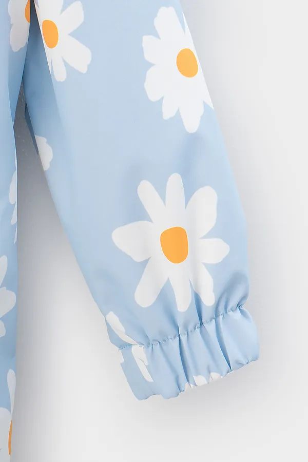 Комбинезон CROCKID, голубой,ромашки - фото 2