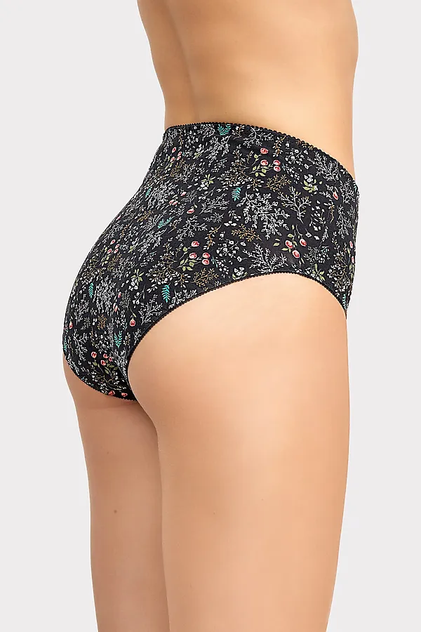 Трусы 2шт. MARK FORMELLE, цветочки на черном - фото 2