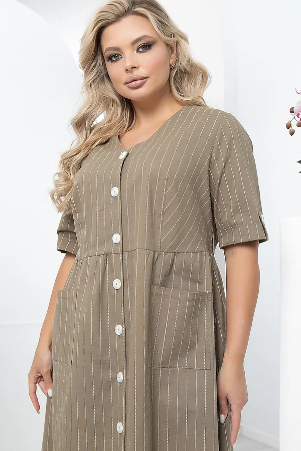 Платье LADY TAIGA, хаки - фото 2