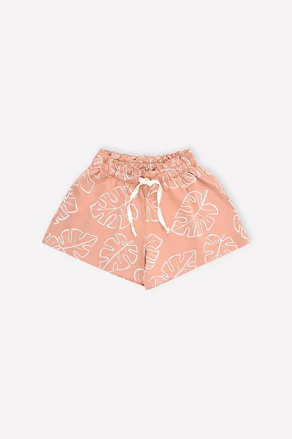Шорты  CROCKID SALE, пробковое дерево,тропические листья к373 - фото 2