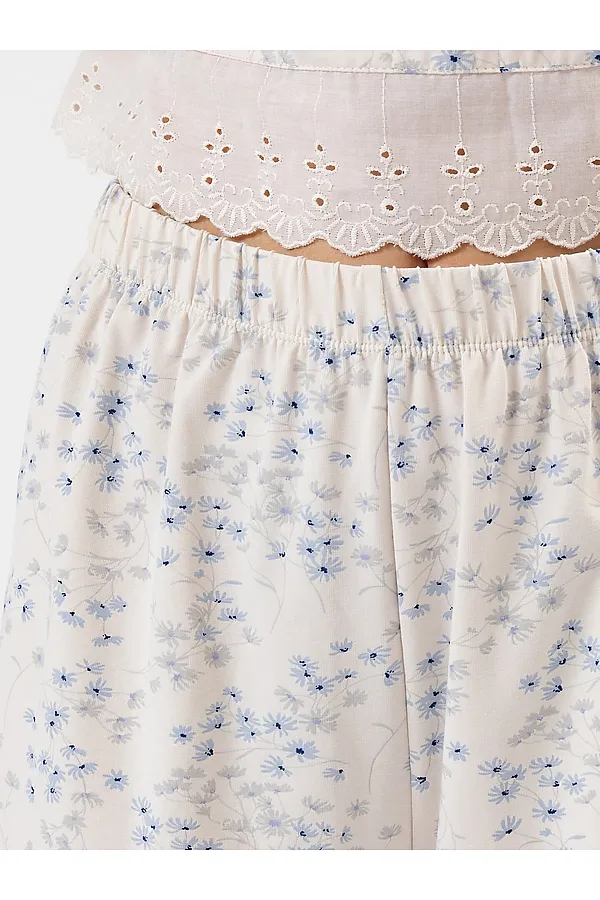 Пижама MARK FORMELLE, цветочный орнамент на молочном - фото 2