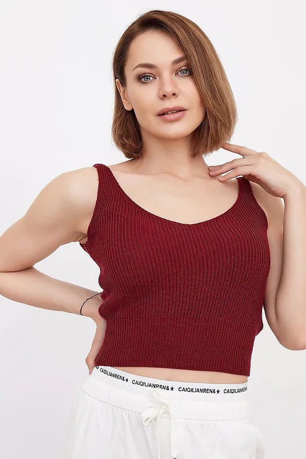 Топ LIKA DRESS, бордовый - фото 2