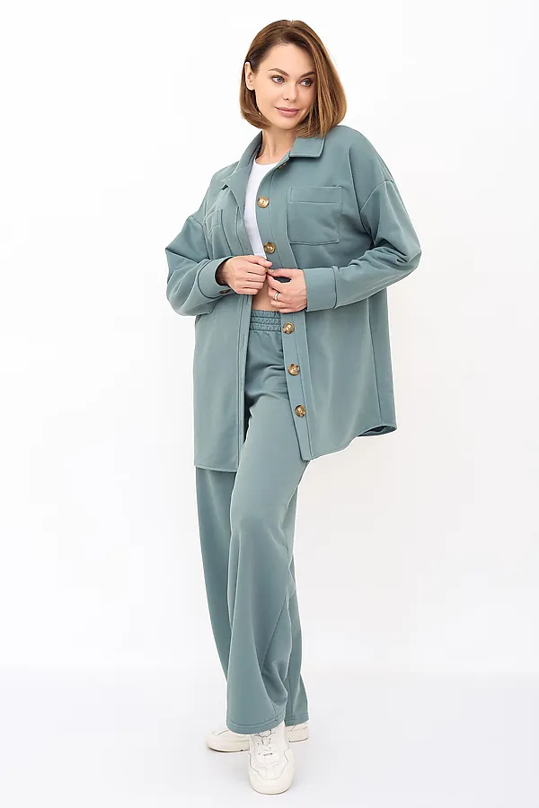 Костюм (Рубашка+Брюки) LIKA DRESS, хаки - фото 2