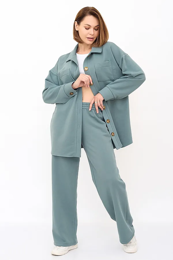 Костюм (Рубашка+Брюки) LIKA DRESS, хаки - фото 2