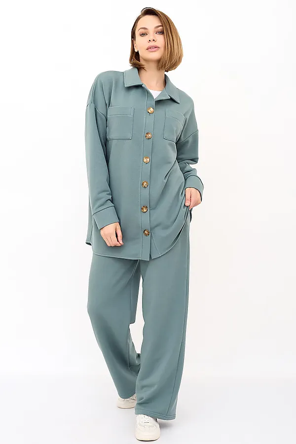 Костюм (Рубашка+Брюки) LIKA DRESS, хаки - фото 2