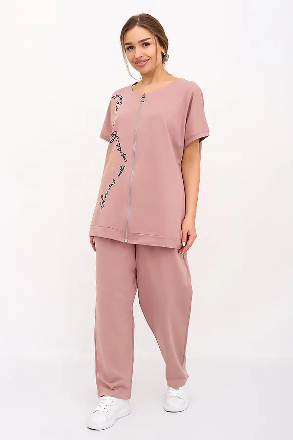 Костюм (Кофта+Брюки) LIKA DRESS, розовый - фото 2