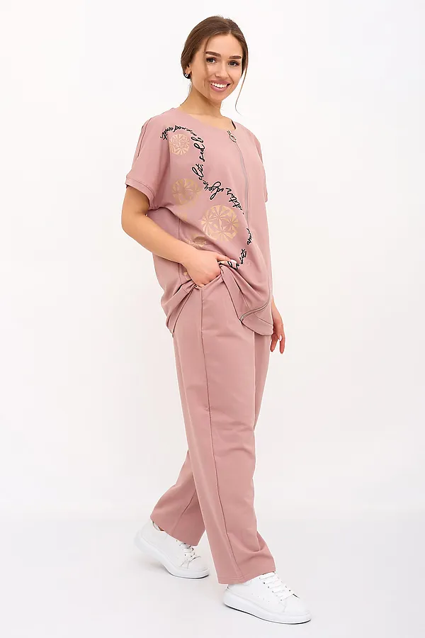 Костюм (Кофта+Брюки) LIKA DRESS, розовый - фото 2
