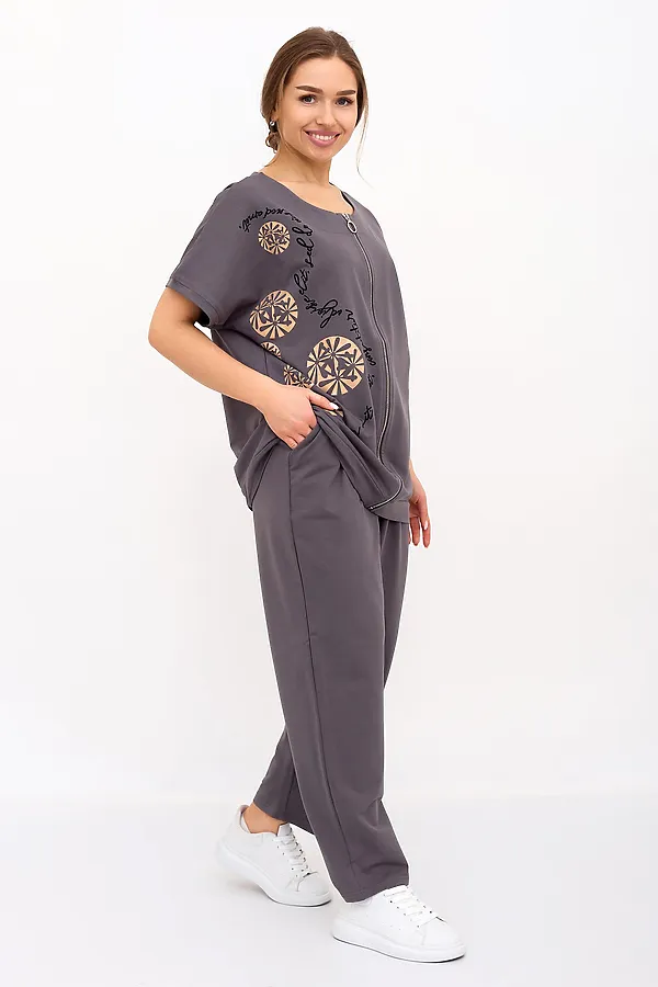 Костюм (Кофта+Брюки) LIKA DRESS, серый - фото 2