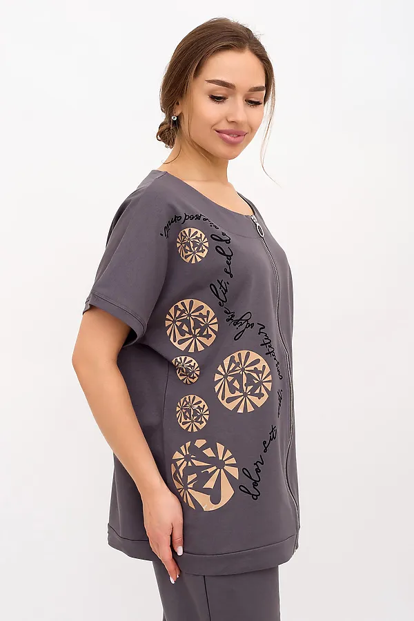 Костюм (Кофта+Брюки) LIKA DRESS, серый - фото 2