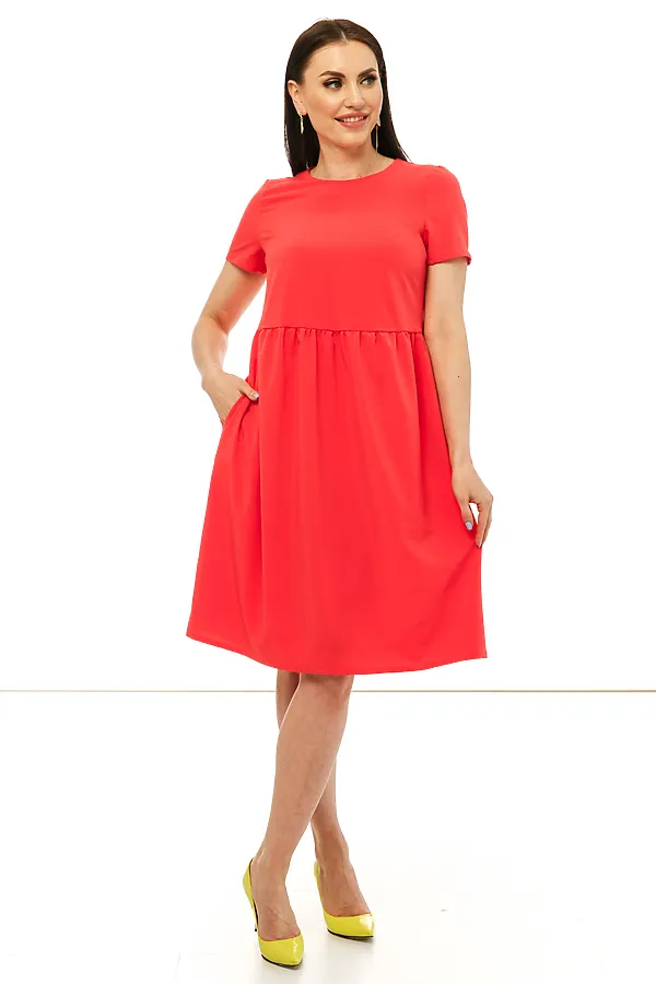 Платье LADY TAIGA, коралловый - фото 2