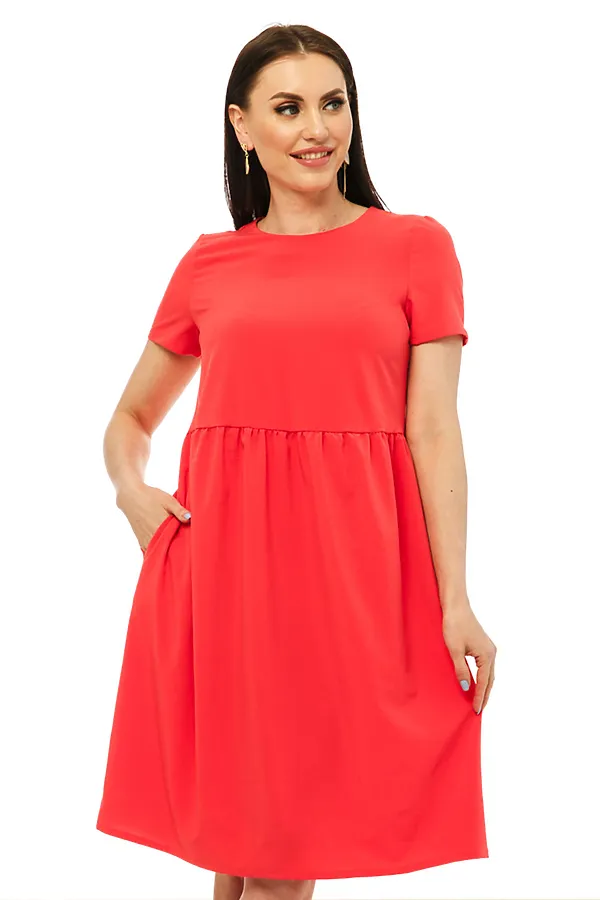 Платье LADY TAIGA, коралловый - фото 2