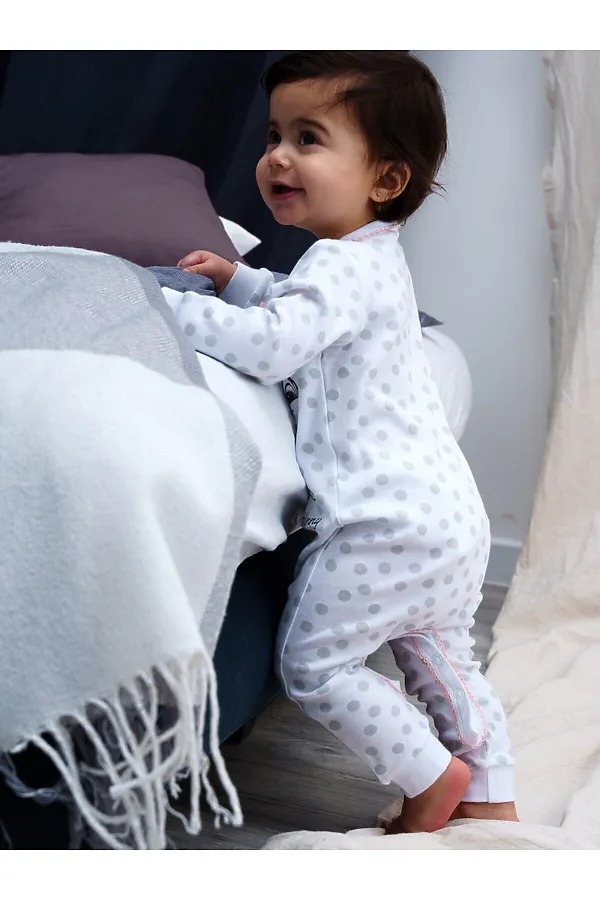 Комбинезон 2шт. PLAYTODAY, белый,светло-серый,светло-розовый - фото 2