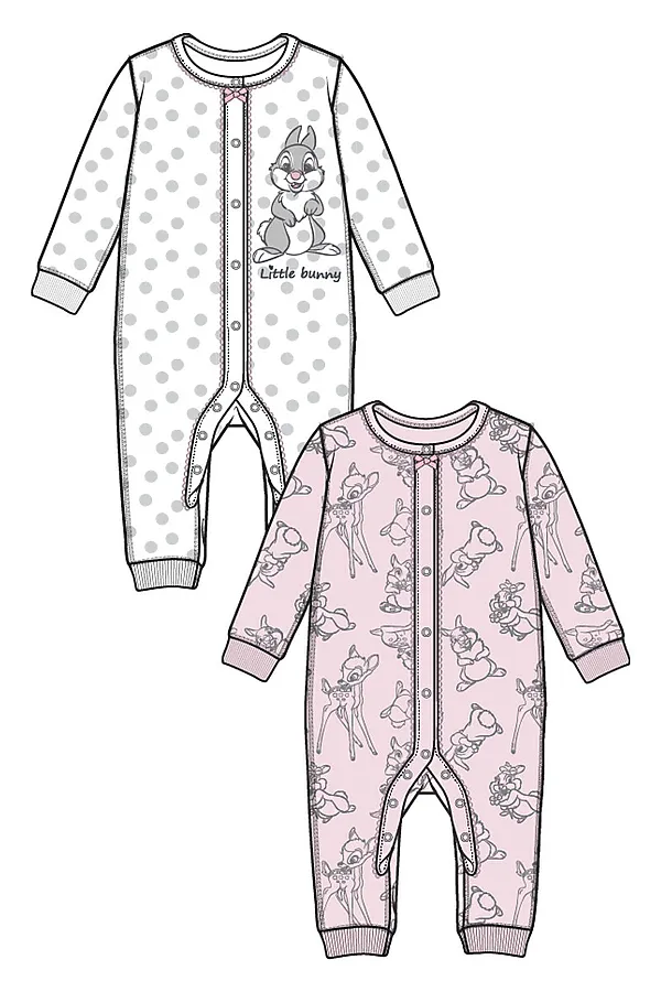 Комбинезон 2шт. PLAYTODAY, белый,светло-серый,светло-розовый - фото 2