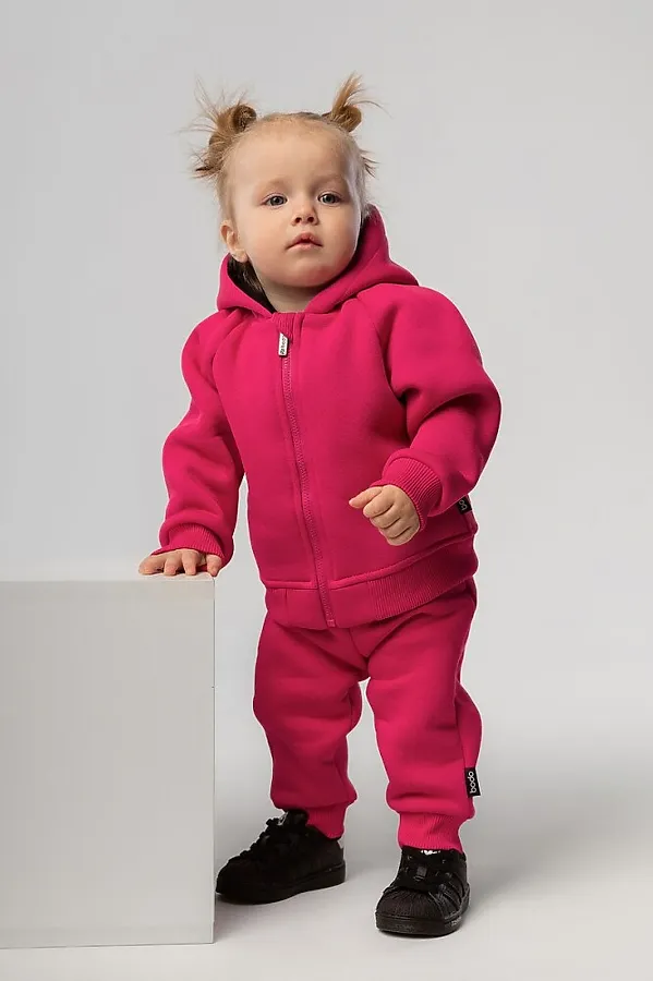Костюм (Толстовка+Брюки) BODO, малиновый - фото 2