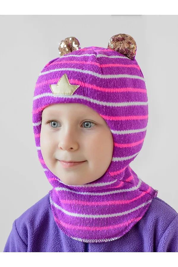 Шапка-шлем LOOKLIE, розовый/фиолетовый - фото 2