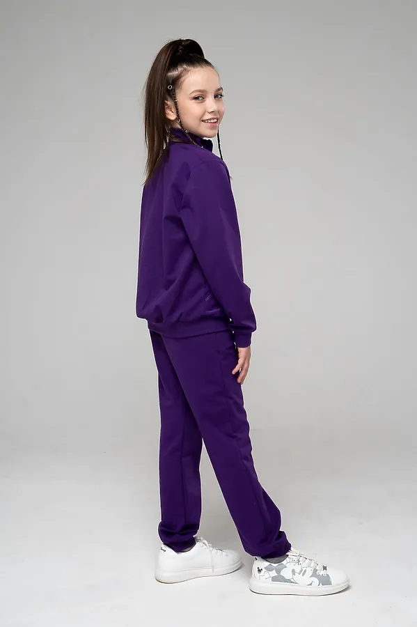 Костюм (Толстовка+Брюки) LOOKLIE, фиолетовый - фото 2