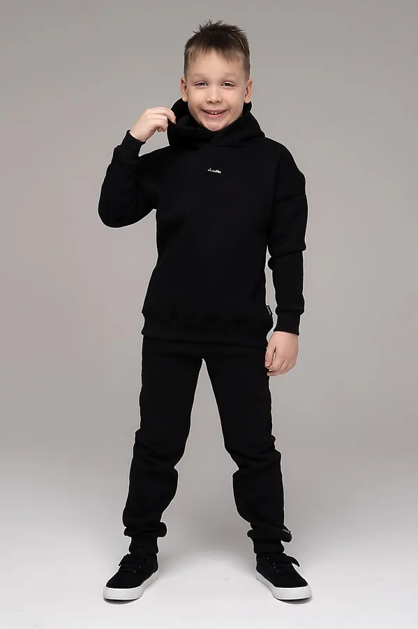 Костюм (Худи+Брюки) LOOKLIE, черный - фото 2