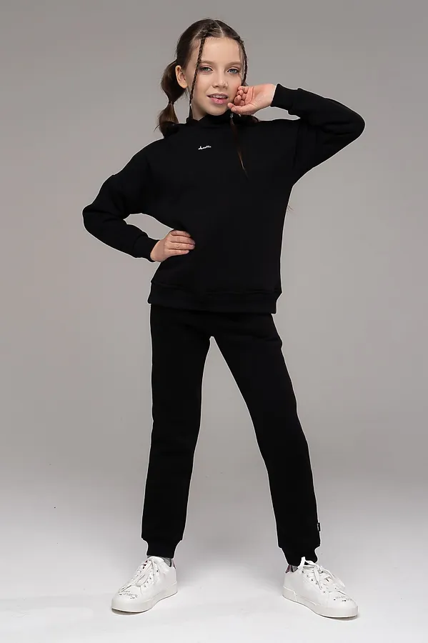 Костюм (Худи+Брюки) LOOKLIE, черный - фото 2