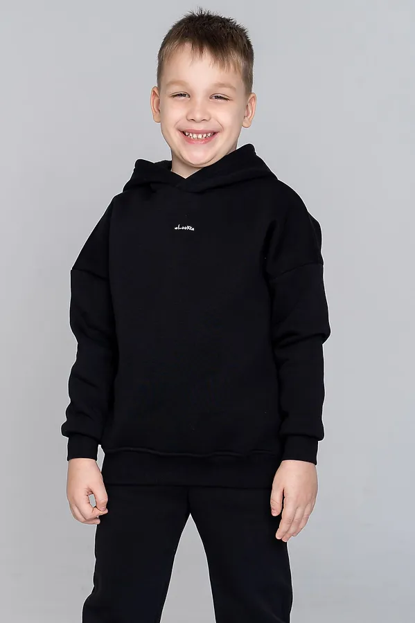 Костюм (Худи+Брюки) LOOKLIE, черный - фото 2