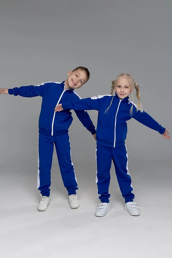 Костюм (Толстовка+Брюки) LOOKLIE, васильковый - фото 2