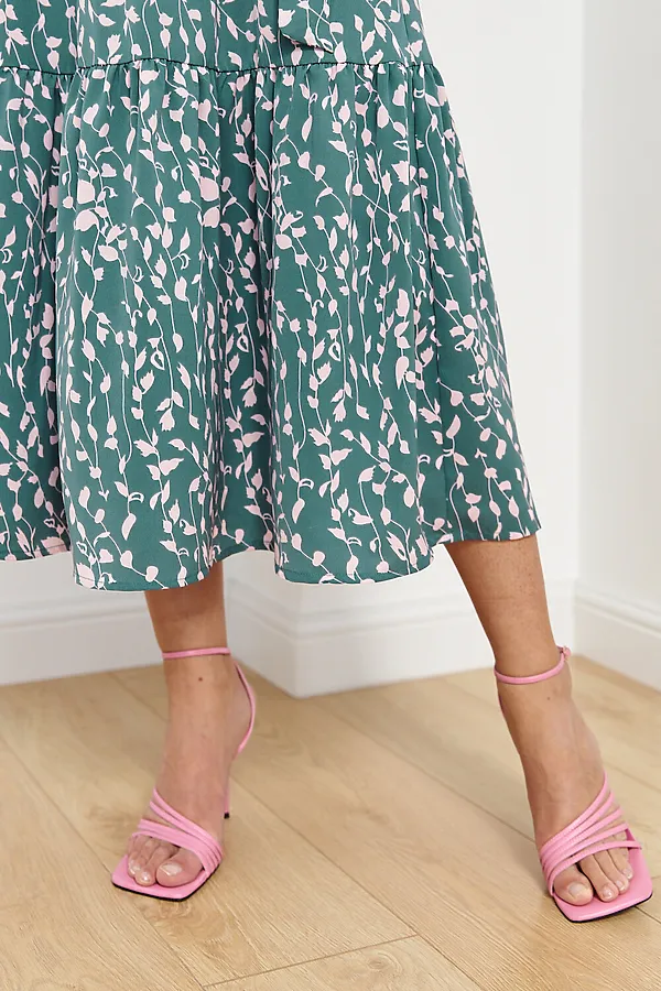 Платье KOSMOS, серо-голубой, розовый - фото 2